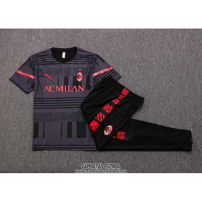 Chandal del AC Milan Manga Corta 2022/2023 Gris
